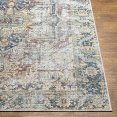 Blue Catigpian Distressed Washable Area Rug - Clearance - Ornate Home