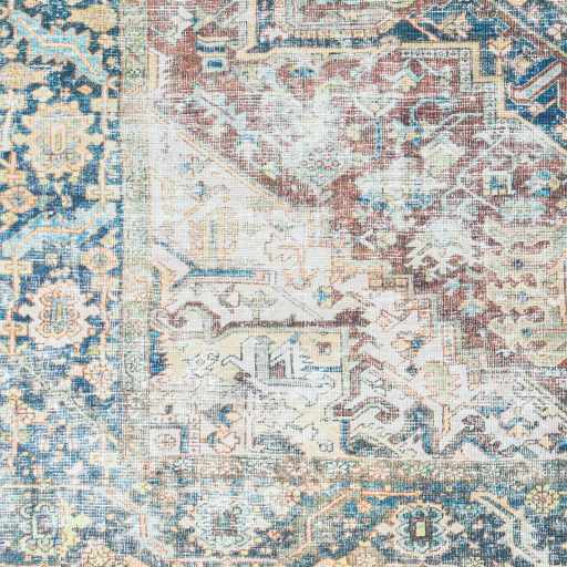 Blue Catigpian Distressed Washable Area Rug - Clearance - Ornate Home