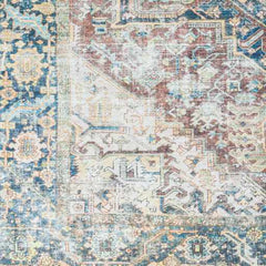 Blue Catigpian Distressed Washable Area Rug - Clearance - Ornate Home