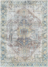 Blue Catigpian Distressed Washable Area Rug - Clearance - Ornate Home