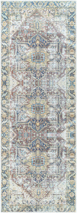 Blue Catigpian Distressed Washable Area Rug - Clearance - Ornate Home