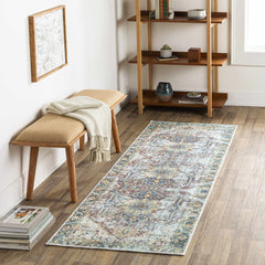 Blue Catigpian Distressed Washable Area Rug - Clearance - Ornate Home