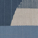 Blue Hanwood Wool Blend Braided Area Rug - Clearance - Ornate Home