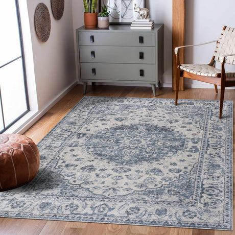 Blue Hiti Washable area rug - Clearance - Ornate Home
