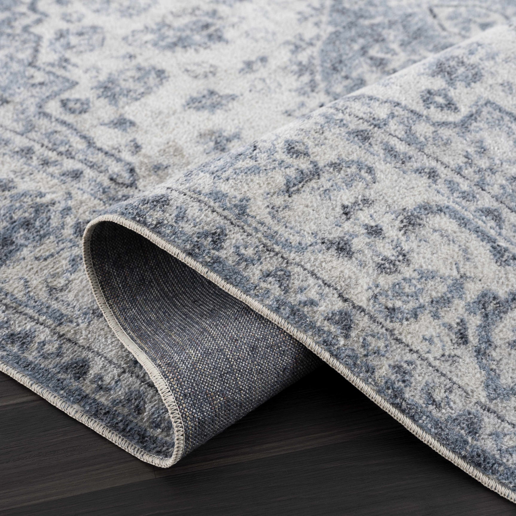 Blue Hiti Washable area rug - Clearance - Ornate Home