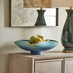 Blue Lagoon Blue/Green Outdoor Bowl - Ornate Home
