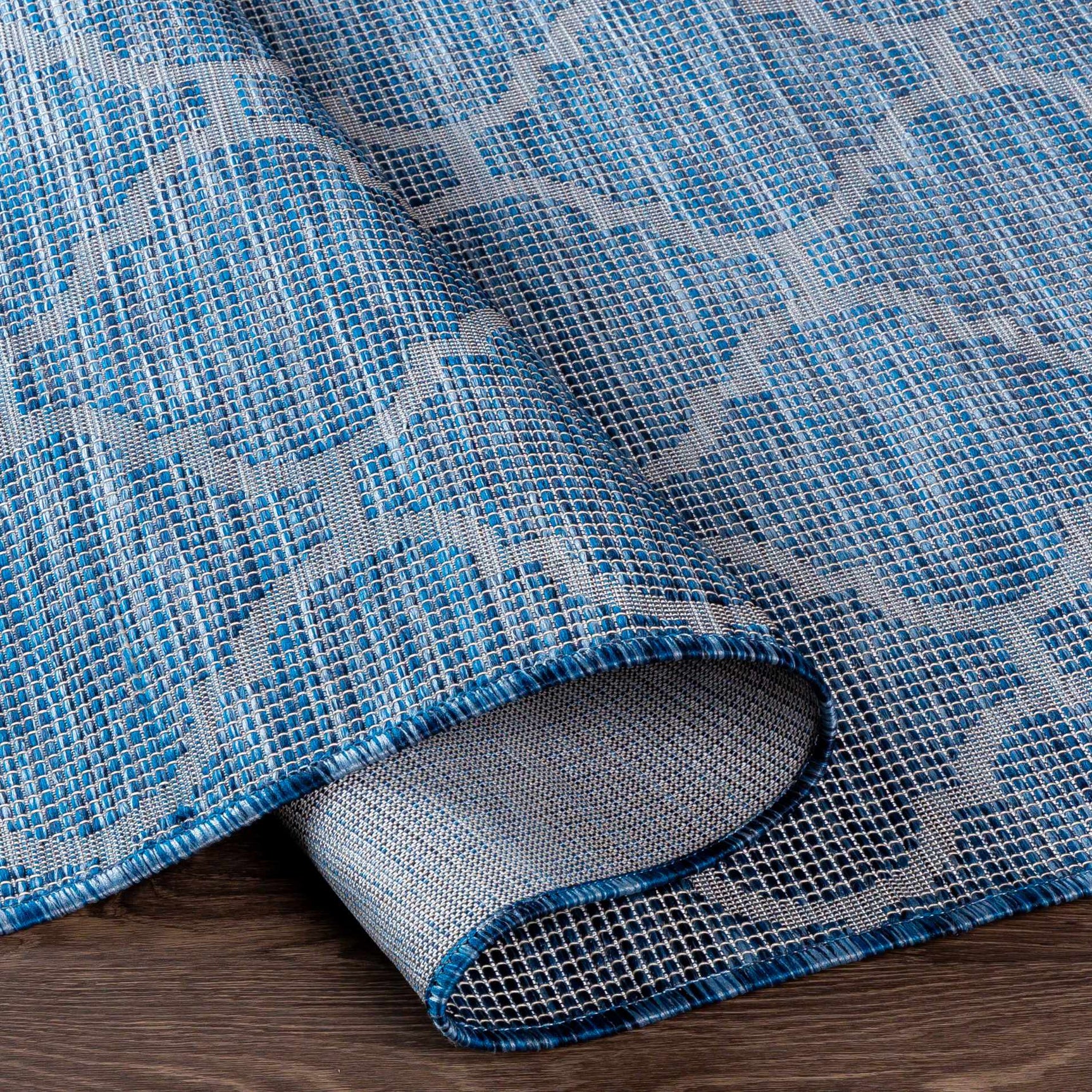Blue Moolap Outdoor Rug - Clearance - Ornate Home