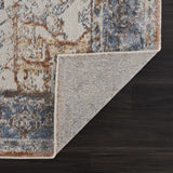 Blue Orange Hera Washable area rug - Clearance - Ornate Home