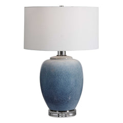 Blue Waters Blue Ceramic Table Lamp - Ornate Home