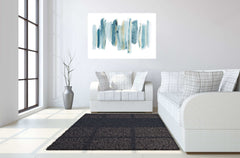 Blue/White/Gold II Tempered Glass w / Foil Wall Art - Ornate Home