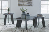 Bluebond Gray Faux Marble Coffee Table Set (Set of 3) (Online Special Price) - Ornate Home