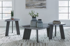 Bluebond Gray Faux Marble Coffee Table Set (Set of 3) - Ornate Home