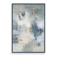 Blueprint Multicolor Hand Painted Modern Art - Ornate Home