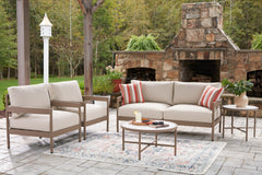 Bluff Trail Beige Love/Chairs/Tables Set (Set of 5) - Ornate Home