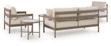 Bluff Trail Beige Love/Chairs/Tables Set (Set of 5) - Ornate Home