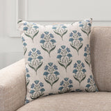 Bluffs Oatmeal/Blue 22"x22" Throw Pillow (Set of 2)