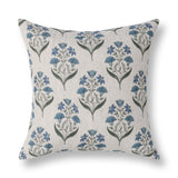 Bluffs Oatmeal/Blue 22"x22" Throw Pillow (Set of 2)