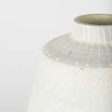 Blume Off-White/Gray Large Textured Vase - Ornate Home
