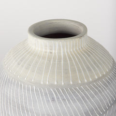 Blume Off-White/Gray Medium Textured Vase - Ornate Home