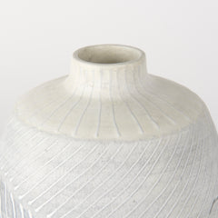 Blume Off-White/Gray Small Textured Vase - Ornate Home