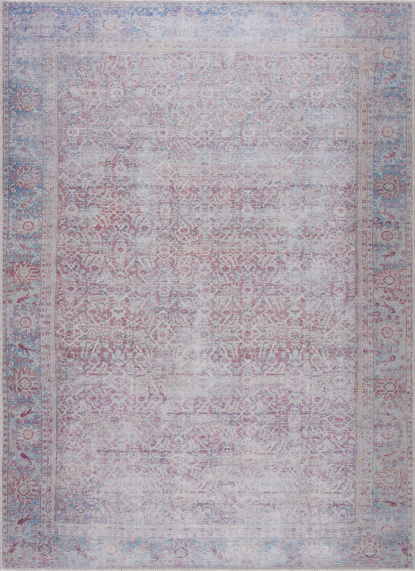 Blush Dare Faded Vintage Washable Rug - Promo - Ornate Home