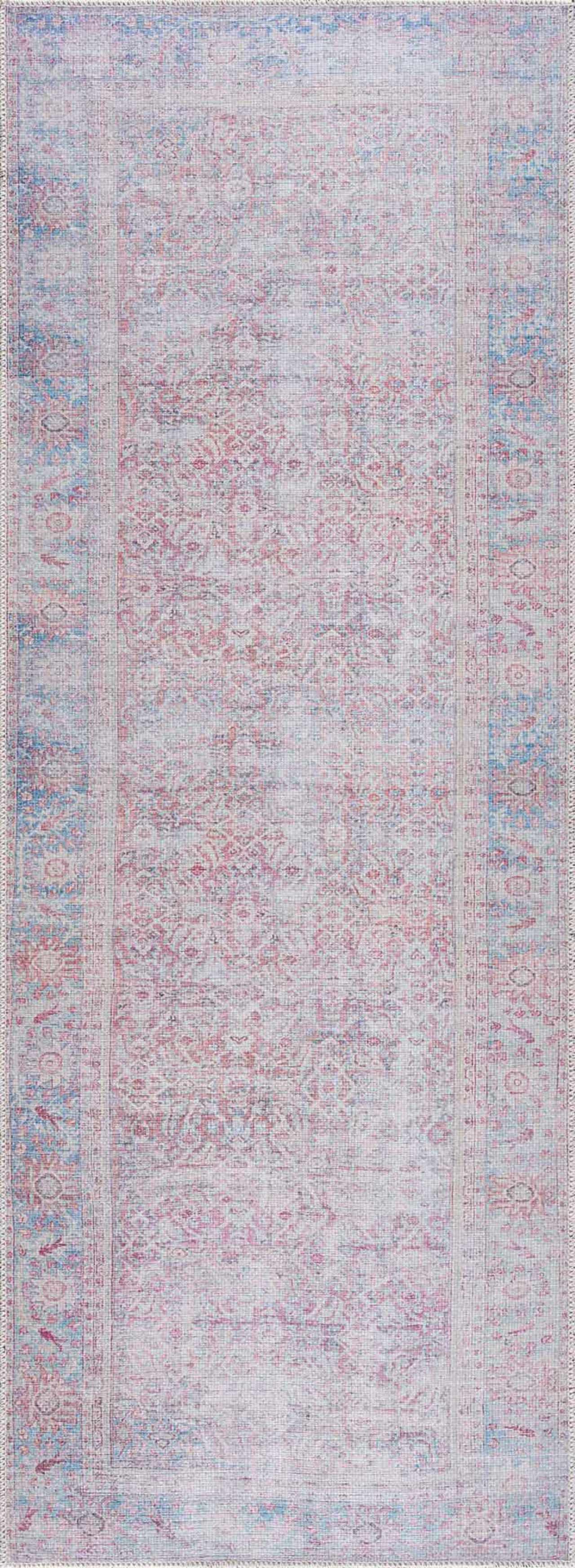 Blush Dare Faded Vintage Washable Rug - Promo - Ornate Home