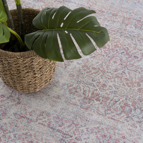 Blush Dare Faded Vintage Washable Rug - Promo - Ornate Home
