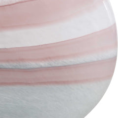 Blush Gray/Pink/White Swirl Glass Vases (Set of 2) - Ornate Home