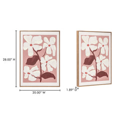 Blush Multicolor Framed Painting - Ornate Home