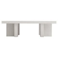 Blythe Sandblasted White Cocktail Table - Ornate Home