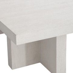 Blythe Sandblasted White Cocktail Table - Ornate Home