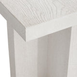 Blythe Sandblasted White Side Table - Ornate Home