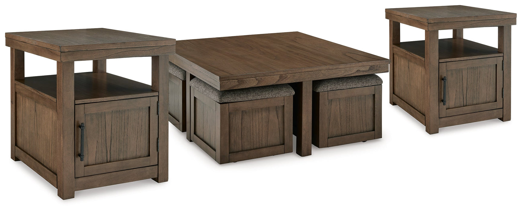 Boardernest Brown Coffee Table and 2 End Tables (Online Special Price) - Ornate Home