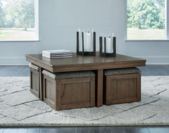 Boardernest Brown Coffee Table and 2 End Tables - Ornate Home