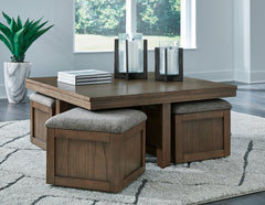Boardernest Brown Coffee Table and 2 End Tables - Ornate Home