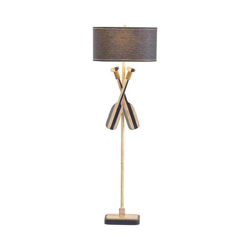Boat Oar Blue/White Floor Lamp - Ornate Home