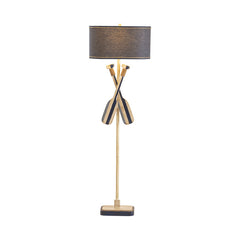 Boat Oar Blue/White Floor Lamp - Ornate Home