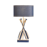 Boat Oar Blue/White Table Lamp (Set of 2) - Ornate Home