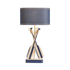 Boat Oar Blue/White Table Lamp (Set of 2) - Ornate Home