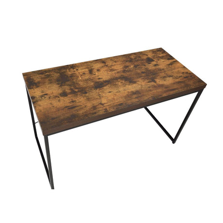 Bob Weathered Oak & Black Desk - Ornate Home