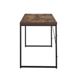 Bob Weathered Oak & Black Desk - Ornate Home