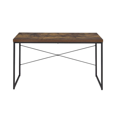 Bob Weathered Oak & Black Desk - Ornate Home