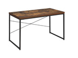 Bob Weathered Oak & Black Desk - Ornate Home