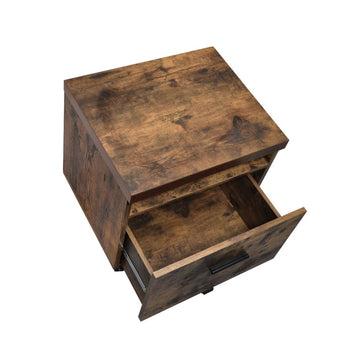Bob Weathered Oak & Black File Cabinet - Ornate Home