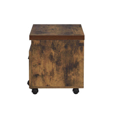 Bob Weathered Oak & Black File Cabinet - Ornate Home