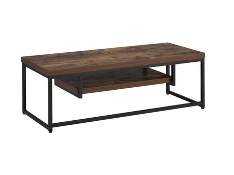 Bob Weathered Oak & Black TV Stand / 50 Inch - Ornate Home