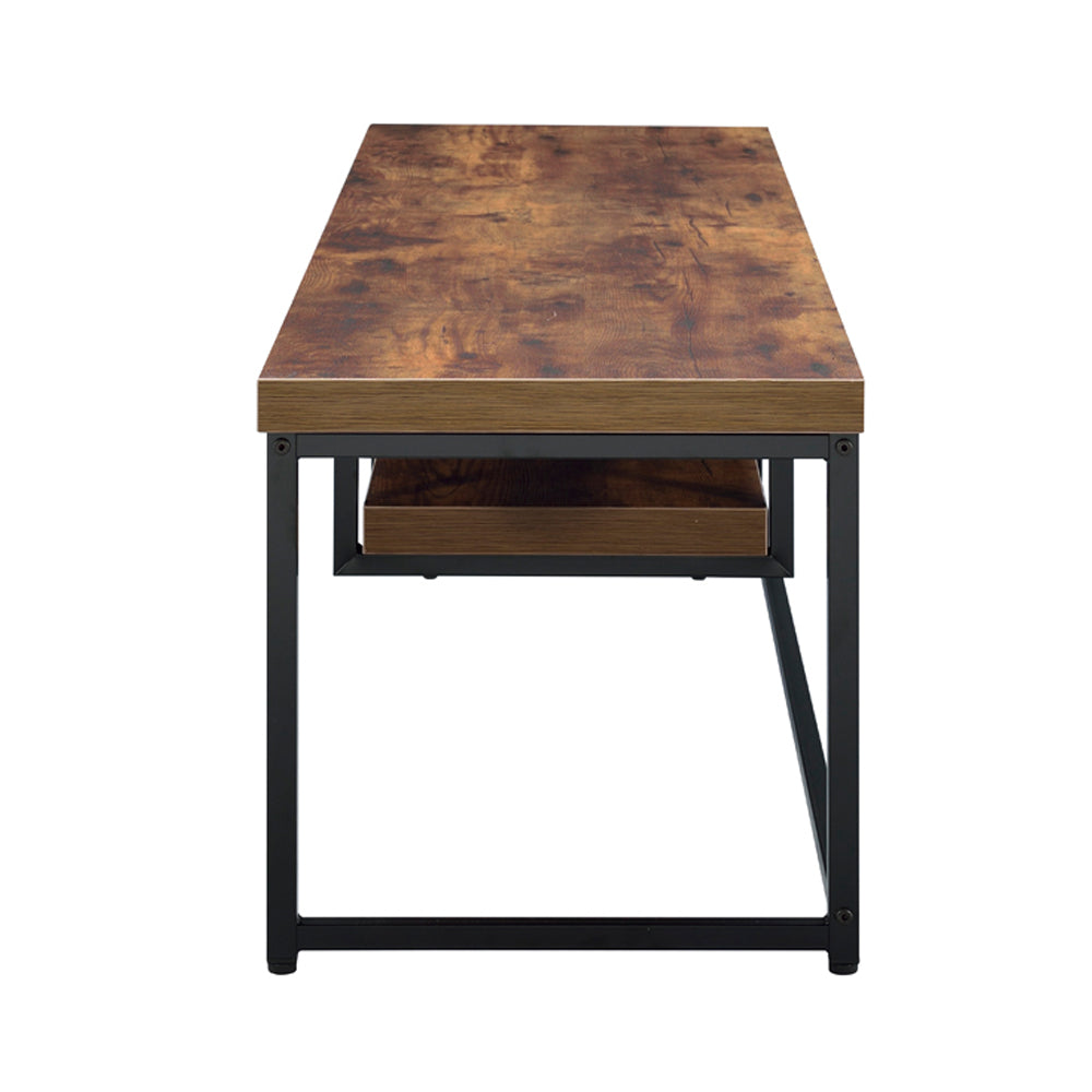 Bob Weathered Oak & Black TV Stand / 60 Inch - Ornate Home