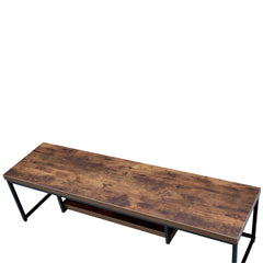 Bob Weathered Oak & Black TV Stand / 60 Inch - Ornate Home