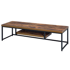 Bob Weathered Oak & Black TV Stand / 60 Inch - Ornate Home