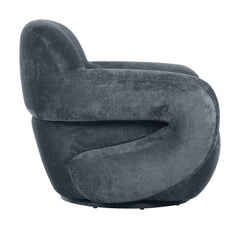 Boble Storm Gray Swivel Chair - Ornate Home